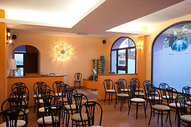 Veduta sala del commiato